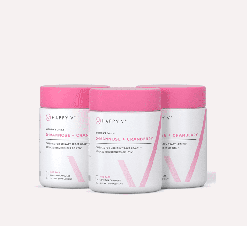 HappyV DMannoseCranberryCapsules 3pack